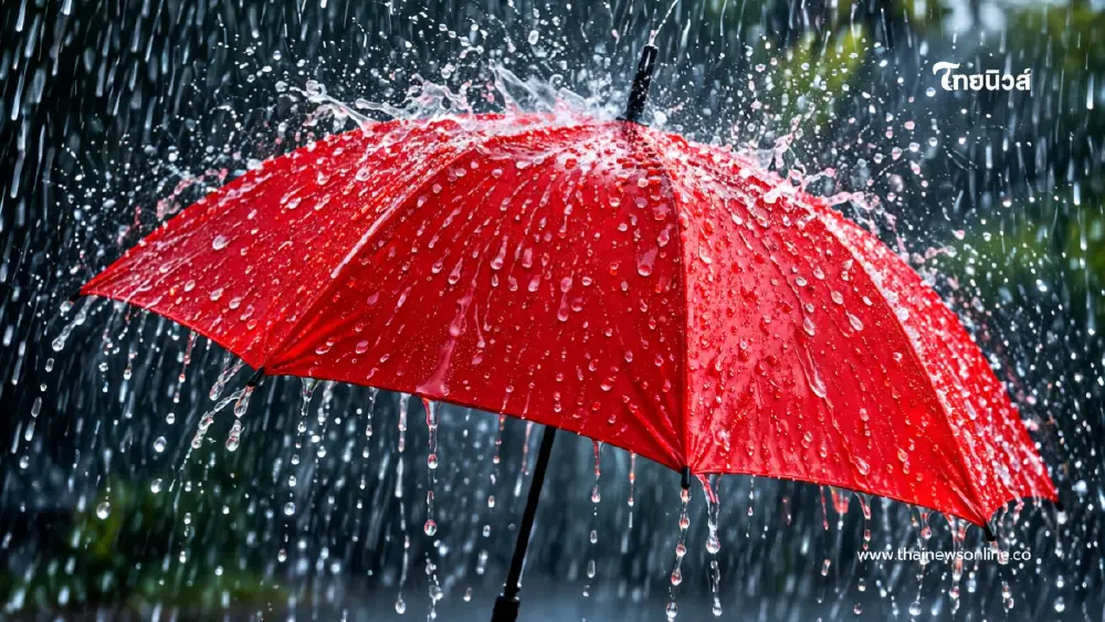 รายชื่อจังหวัดพื้นที่สีแดง ฝนตกหนักถึงหนักมาก จนถึง 18 พ.ค. 2569