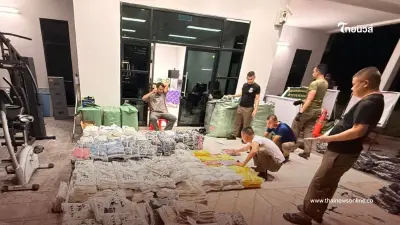 รวบกระบะขนแบรนด์เนมเก๊เต็มคัน มูลค่า 5 ล้าน สารภาพรับจ้างขนส่งโกดังดัง