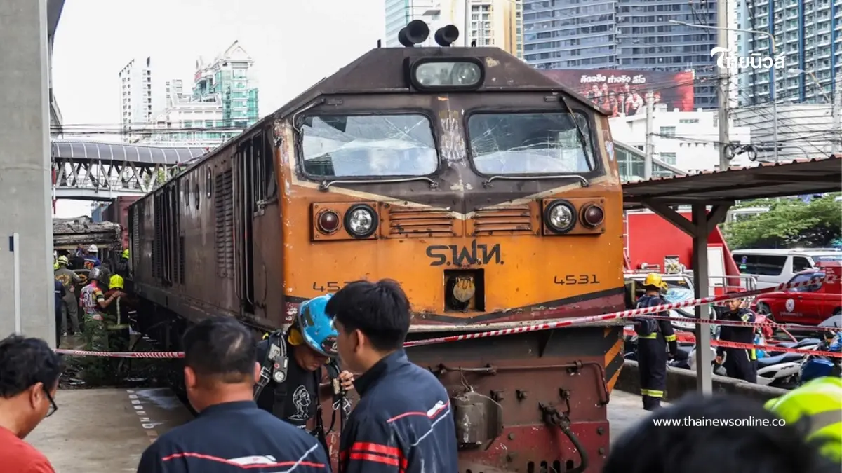 ตร.แจ้งข้อหา คนขับรถไฟ เหตุรถไฟชนรถเมล์ ดับ 8 ราย จ่อเรียกสอบเพิ่ม