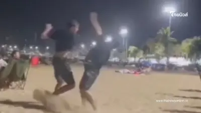 หนุ่มไทยเตือนต่างชาติสูบกัญชาริมหาดพัทยา กลับถูกทำร้ายร่างกาย