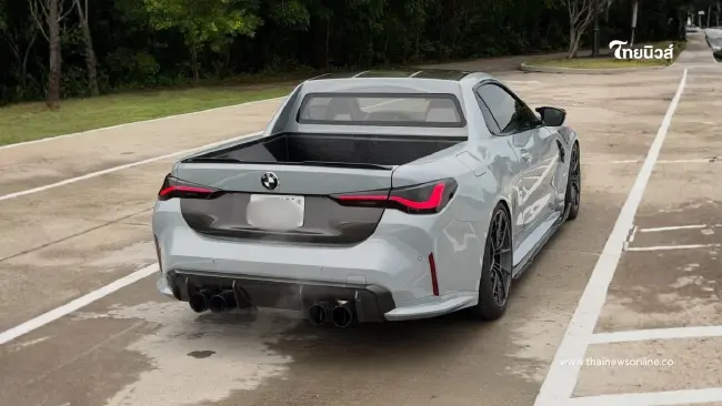 หนุ่มดัดแปลง BMW M4 เป็นกระบะซิ่ง คนแห่ถาม “ทำไปเพื่อ?”
