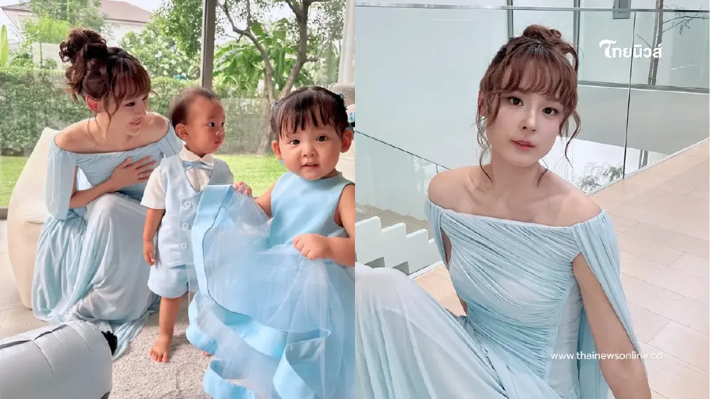 "แพทตี้" อุ้มลูกแฝดถ่ายภาพเซ็ตใหม่ แฟนๆ แห่ชมสวยละมุนมาก
