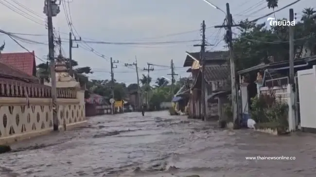 อ่วม! น้ำป่าดอยขุนตาลซัดลำปางจม ชาวบ้านโอดท่วมซ้ำซากทุกปี