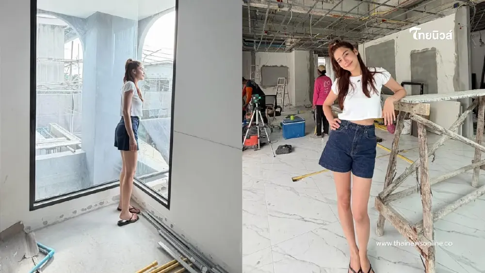 จีน่า เดอะเฟซ เปิดภาพบ้านใหม่ ขนาดสร้างไม่เสร็จยังฉายแววสวยสับ