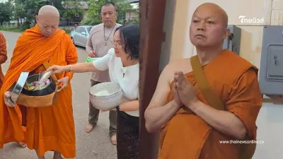 เปิดฉายาทางธรรม "แม่ทัพกุ้ง" เข้าสู่ร่มกาสาวพัสตร์ ออกบิณฑบาตแต่เช้า
