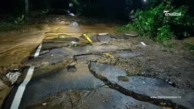 ฝนตกหนักแม่ฮ่องสอน ทำน้ำป่าทะลัก เตือนพื้นที่เสี่ยงรับมือ