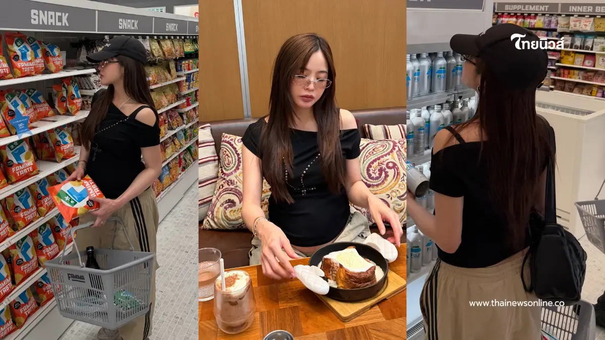 ออร่าคุณแม่พุ่งมาก  "มายด์ ลภัสลัล" ควงน้องสาวเช็กอินญี่ปุ่น