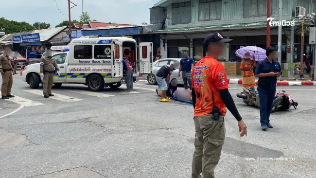 "วงจรปิดจับภาพชัด! สี่แยกพิมายชนสนั่น เจ็บระนาว 3 ราย"