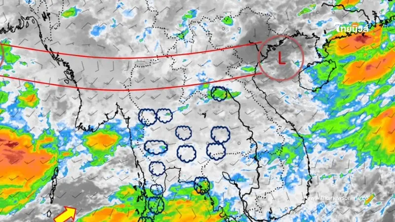 อุตุฯ เตือนรับมือฝนตกหนักถึงหนักมาก กทม. วันนี้มีฝนฟ้าคะนอง 60%