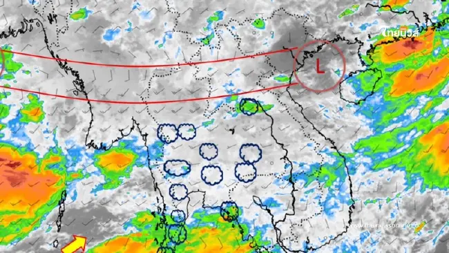 อุตุฯ เตือนรับมือฝนตกหนักถึงหนักมาก กทม. วันนี้มีฝนฟ้าคะนอง 60%