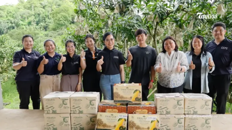 สำเร็จด้วยดี กรมส่งเสริมการเกษตร หนุนโครงการพัฒนาบรรจุภัณฑ์ มะม่วงน้ำดอกไม้สีทอง