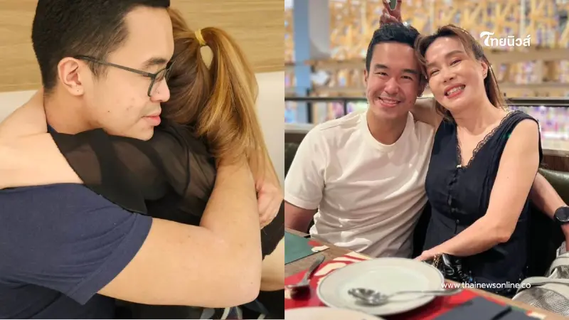 เปิดภาพสุดอบอุ่น ลูกชายชัชชาติ หอบดอกไม้ไหว้คุณแม่ในวันแม่