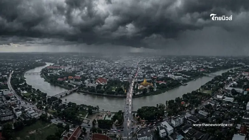 รายชื่อจังหวัดพื้นที่สีแดง เจอฝนตกหนักถึงหนักมาก 6–7 ก.ย. 69