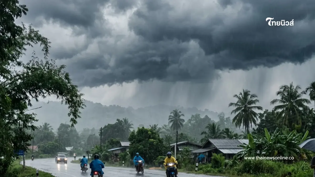 กรมอุตุฯ เปิดพื้นที่ 46 จังหวัด ฝนตกหนัก เสี่ยงน้ำท่วมฉับพลัน