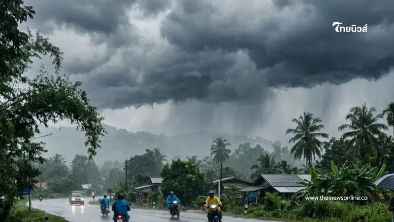กรมอุตุฯ เปิดพื้นที่ 46 จังหวัด ฝนตกหนัก เสี่ยงน้ำท่วมฉับพลัน