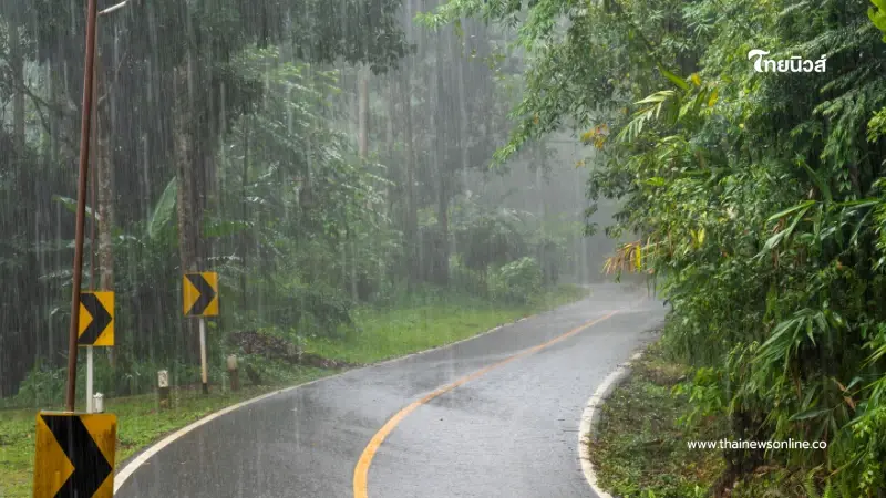 กรมอุตุฯ ยกระดับเตือนฉบับ 13 มรสุมกำลังแรง ฝนตกสะสม-น้ำป่าไหลหลาก