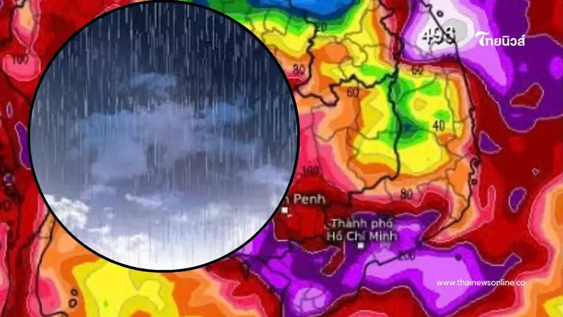 ภาพเดียวจาก "ที' ลมฟ้า" เข้าใจทันที ไทยตอนบน ฝนตกหนักอีกวันไหน