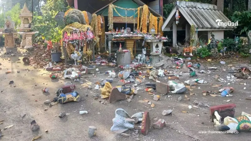 แห่ถามใครทำ เปิดภาพล่าสุดศาลเจ้าพ่อชื่อดัง สภาพเสียหายหนัก แห่ถามใครทำ เปิดภาพล่าสุดศาลเจ้าพ่อชื่อดัง สภาพเสียหายหนัก