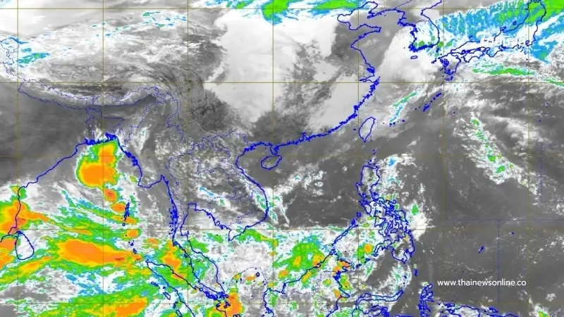 กรมอุตุฯ ประกาศเตือนสภาพอากาศ เช็กพื้นที่เสี่ยงฝนตกหนัก ถึง 28 ต.ค. 2569